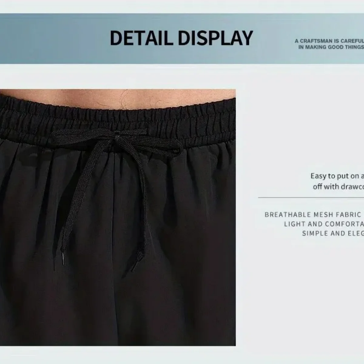 Pantalones de Aloe para hombre, pantalones cortos deportivos, bañadores de dos capas: de secado rápido, elegantes y cómodos para playa, piscina y aguas termales