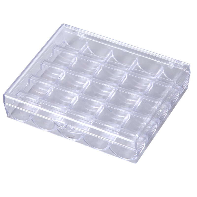 1pc 25 Spulen leere Spulen Aufbewahrung sbox Näh zubehör Werkzeuge Kunststoff Nähmaschine Spulen etui Strick nadel Organizer