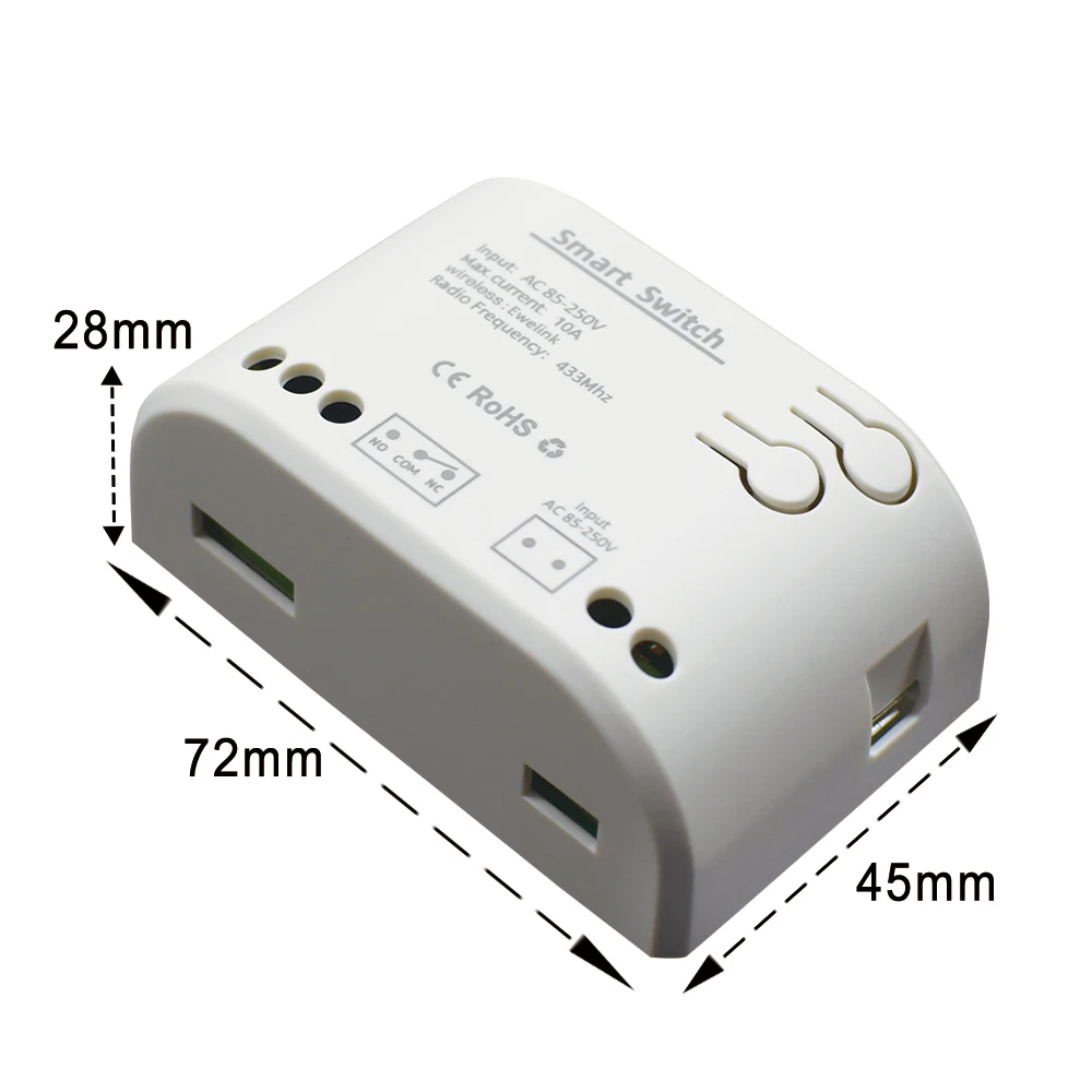 Ewelink App WIFI abridor de puerta de garaje inteligente automatización del hogar Control remoto interruptor controlador 1CH módulo de relé de avance lento Alexa