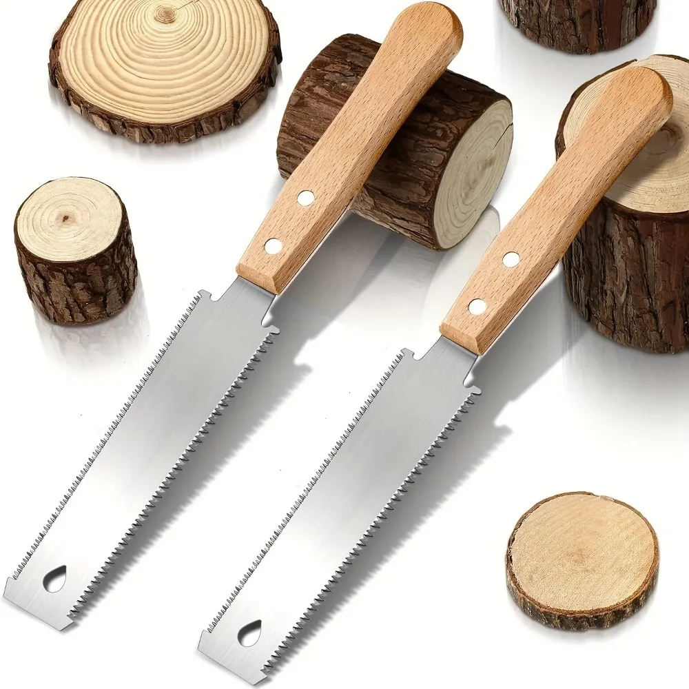 Sierra manual de 6 pulgadas, hoja flexible de doble cara para corte al ras, herramientas de carpintería para uso doméstico