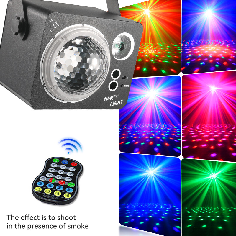 パーティーライト DJ ディスコボールライト音声制御ストロボパターンステージライト誕生日クリスマスウェディングクラブパーティーの装飾