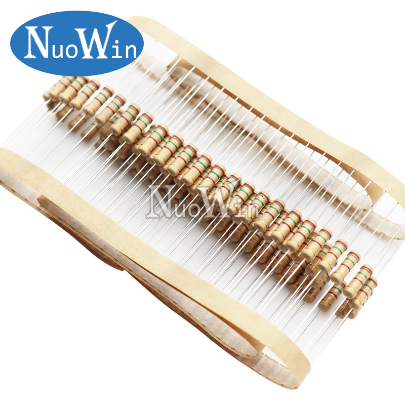 20 ピース/ロット 1 ワットカーボン皮膜抵抗器 5% 1R-4.7M 22R 47R 51R 150R 220R 470R 1K 2K 5.1K 10K 47K 100K 220K 330K 470K 1M オーム