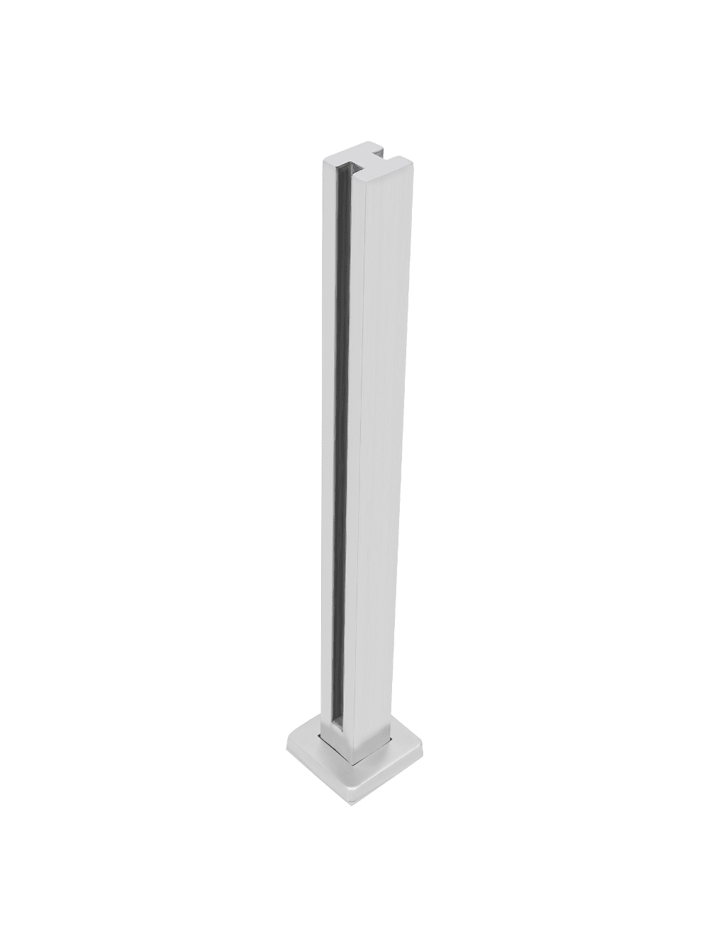 35.8"/91cm Glass Railing Mid Post 304 Stainless Steel Balustrade For Balustrade Balcony Deck Stairs Cannot Add Handrail Version