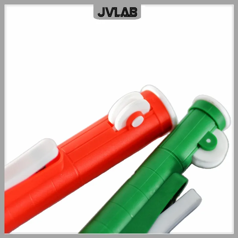 Pompa per pipette a sgancio rapido con ausilio per pipette Uso manuale della pompa per pipette con cannuccia di trasferimento in scala VOL. 2ML 10ml 25mL