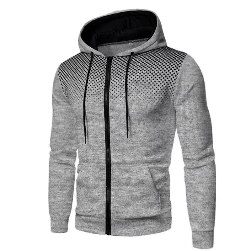 2025 nuovi uomini autunnali felpe giacca a maniche lunghe con cappuccio chiusura con cerniera giacca felpe con cappuccio maschili felpa slim fit abbigliamento maschile