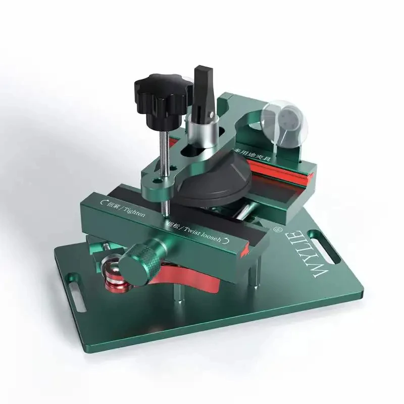 WYLIE อุปกรณ์จับยึดอเนกประสงค์แบบหมุนได้ 4 IN 1 360 °   โทรศัพท์มือถือเครื่องทําความร้อนฟรีถอดหน้าจอแยกแคลมป์ฝาหลังถอดประกอบ