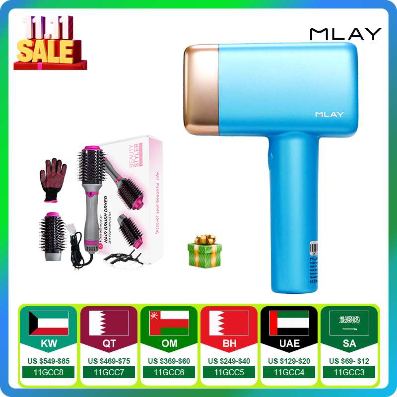 MLAY T14 Лазерная эпиляция Ice Cool Безболезненный перманентный малайский эпилятор IPL 500000   Эпилятор для лица и тела с вспышкой, лазерный эпилятор