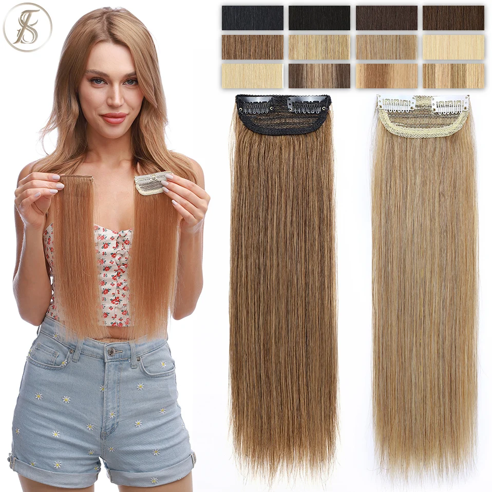 Tess grampo de cabelo natural extensões de cabelo clipe em extensões de cabelo humano 12 Polegada peruca reabastecer volume do cabelo clipe em cabelo natural