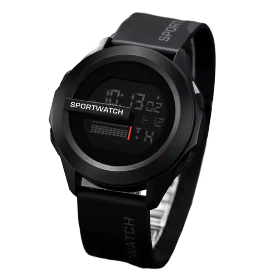 Orologi sportivi da uomo Sveglia Multifunzione da uomo Orologio digitale a LED Orologio elettronico sportivo fitness impermeabile per orologio maschile