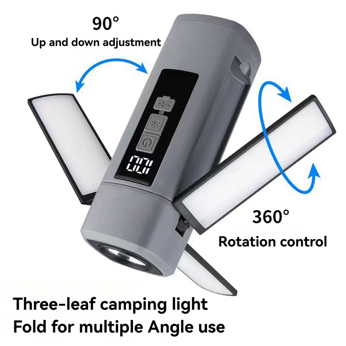 BAAU 屋外多機能キャンプライト折りたたみ伸縮式ポータブル投光器テントライトキャンプライトキャンプライト、B