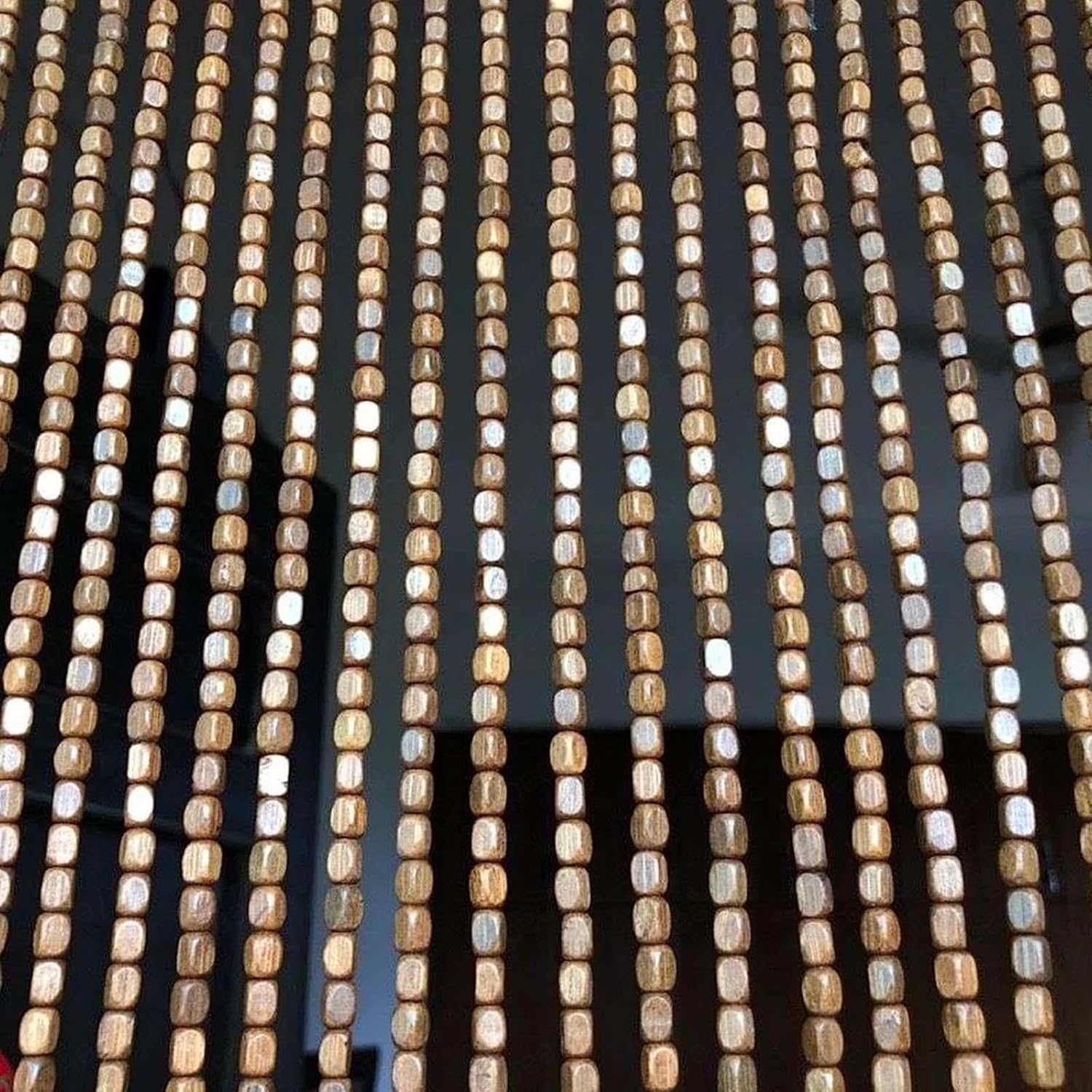 De Cuentas Para Puertas, 60/80/90/100/110/120/130/140 Hebras De Madera De Bambú Cortina De Abalorios Natural, Panel De Pantalla De