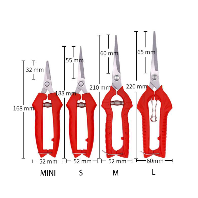 Gardening Hand Pruner Micro-Tip Pruning Snips Leaf Trimmer Straight Florist Scissor for Plants Garden Scissors Pruning Shears