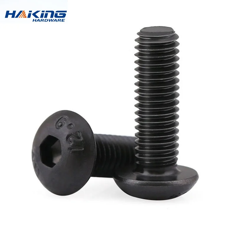 5-50 Con ISO7380 M2 M2.5 M3 M4 M5 M6 M8 304 A2 Vòng Thép Không Gỉ Hoặc Đen 10.9 cấp Lục Giác Ổ Cắm Nút Đầu Allen Bu Lông Ốc Vít