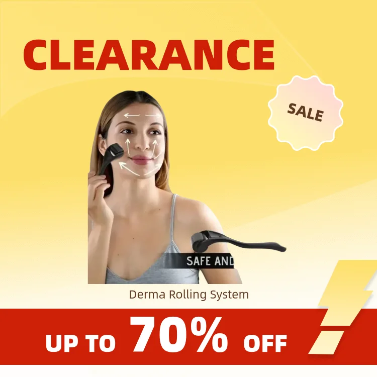 Clearance_Microneedle Derma Roller z igłami niesamowite narzędzie do mikroigłowania skóry twarzy uroda włosy broda skóra głowy kobiety i mężczyźni