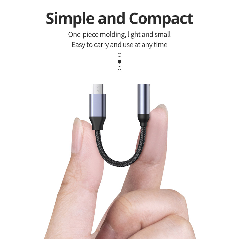 For Xiaomi Redmi Samsung Pixel USB C to 3.5mm Earphone Jack Digital Audio Adapter Converter Type C HiFi for Android 3 5mm