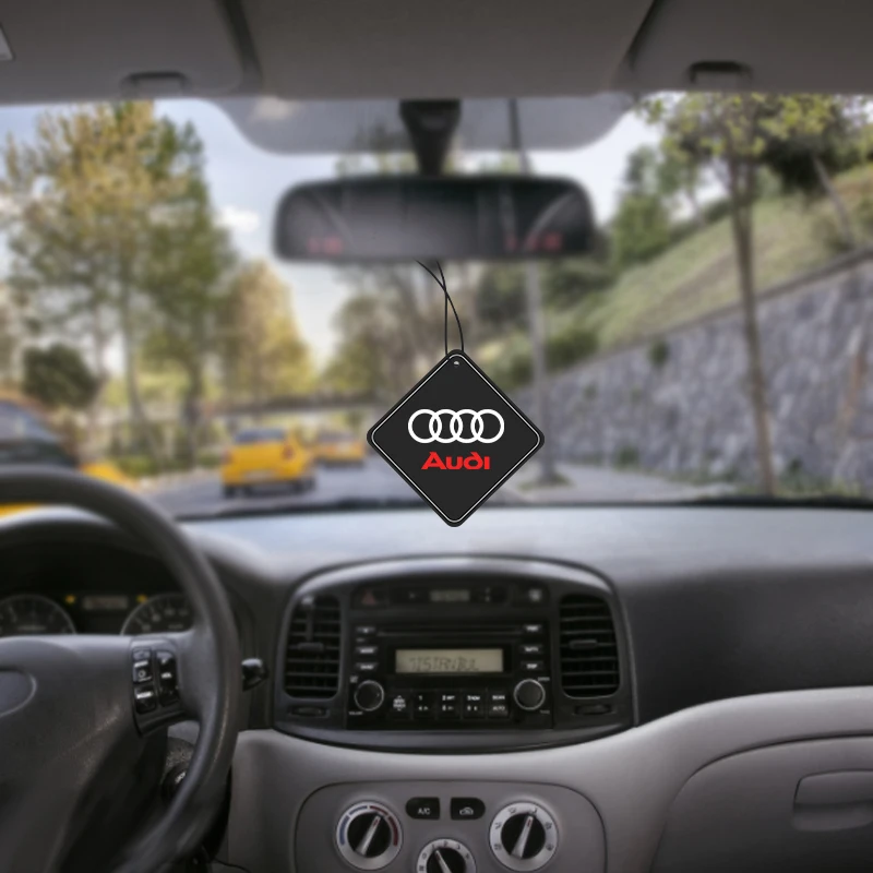Bolsita desodorante para habitación de aromaterapia colgante Interior de coche para Audi A3 A4 B5 B6 A3 8P 8V 8L A5 A6 C6 C5 A1 A7 A8 Q2 Q3 TT RS3 RS4
