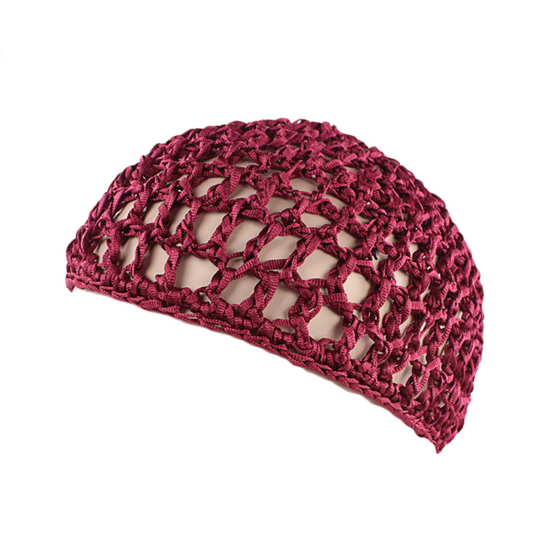 Neues Damen-Mesh-Haarnetz, schwarze Perückenkappen, handgefertigte Häkelkappe, verstellbarer Riemen, Haarnetz zum Schlafen, Turban, Hut, Chemo-Hüte