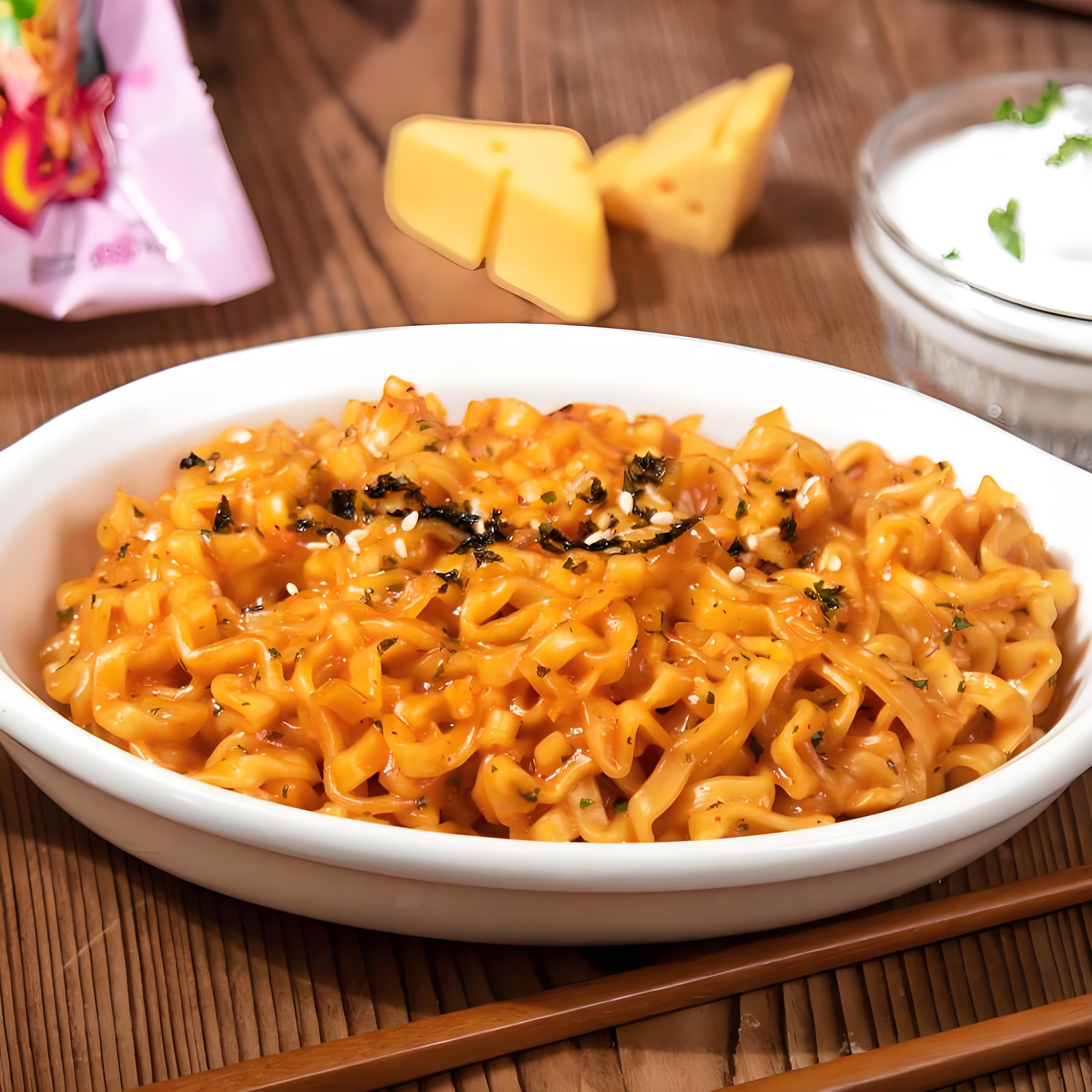 Samyang, Super Spicy Chicken Flavor Cream Cup Noodles, Pack of 6, 80g per cup