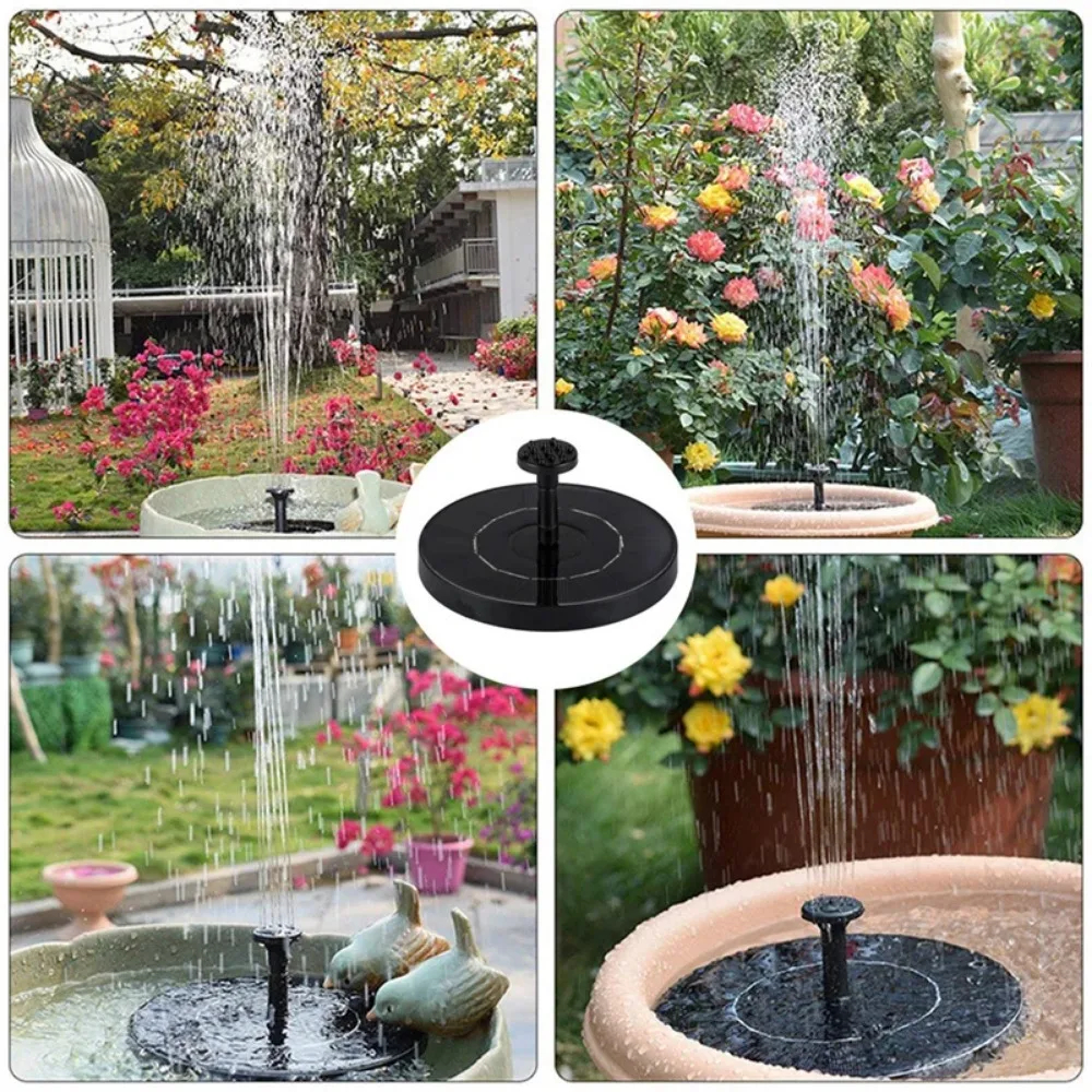 야외 태양 Birdbath 분수 정원 장식 부동 풀 정원 폭포 분수 장식