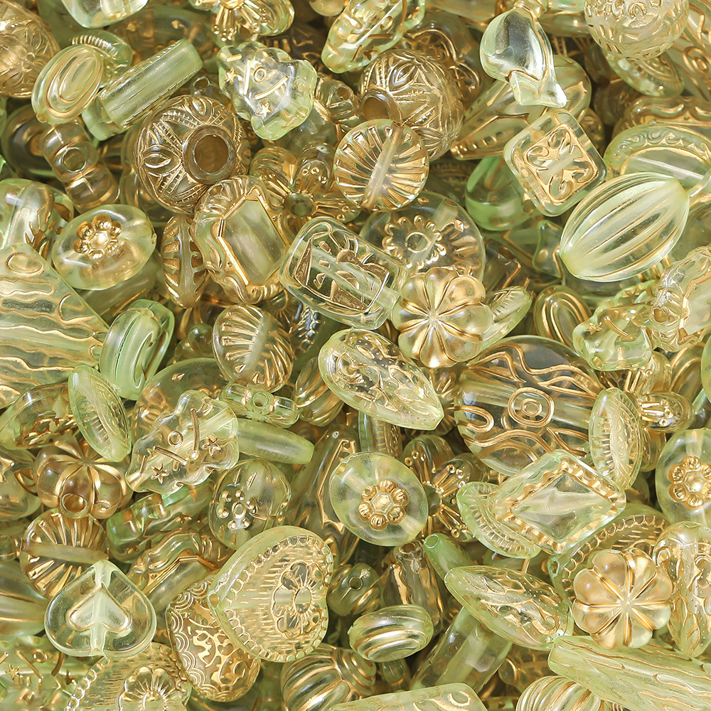 20g/Lot Mixed Classical Beads Acrylic Loose Spacer Bead for DIY Bracelet Beaded Material Jewelry Making Accessories Supplies