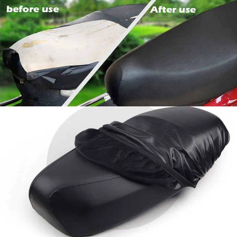 Coprisedili per moto Protezione Cuscino per sedile per auto Tappetini antigraffio in pelle PU impermeabile per scooter elettrico a motore