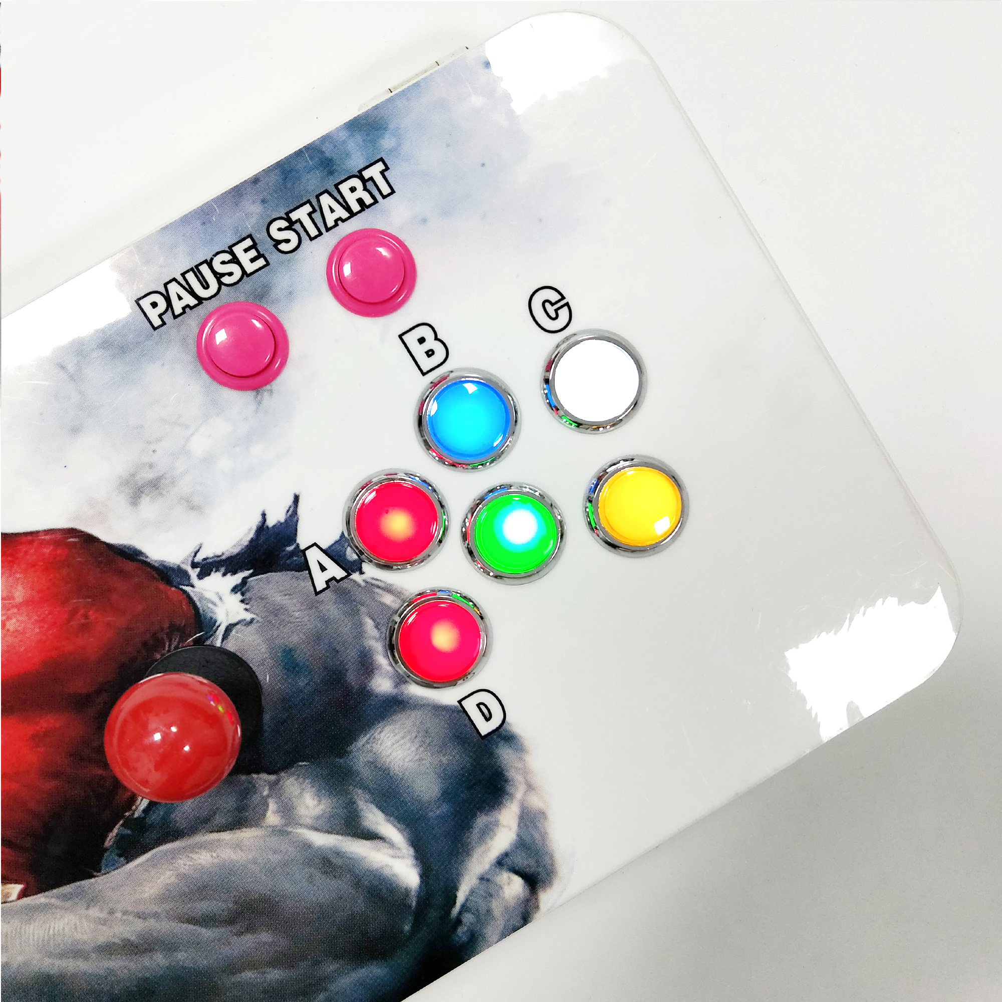 9800 In 1 Arcade Kit Pandora Box Cx LED Arcade Buttons Mame 5 Pin 8 Way Joystick Arcade Pandora Box Cx Kit 4 Players Pandora