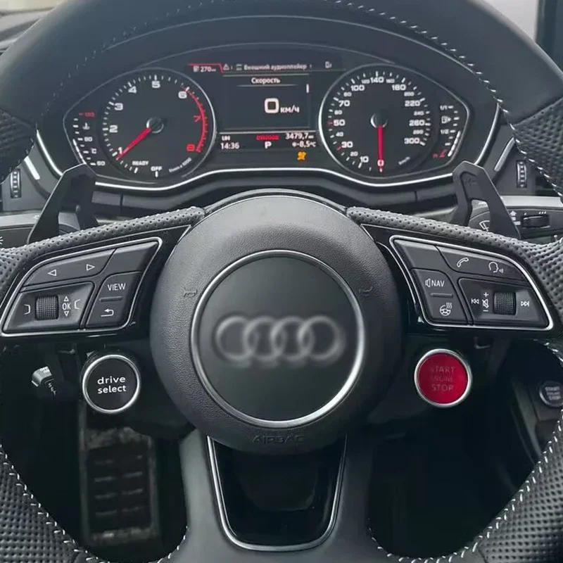 Liga de alumínio volante do carro paddle shift apto para audi a3 q3 q5 s3 rs3 esporte s4 rs4 a5 s5 rs5 a6 s6 tt mk3 acessórios do carro