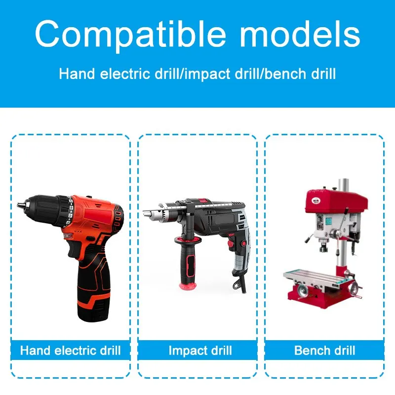 4-42mm Triangular Handle Straight Groove Titanium Plated Step Drill Electric Hand Drill Drill and Expand Pagoda Drill Tool