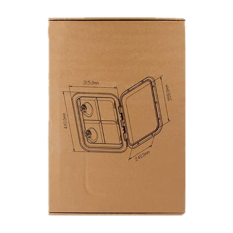Bootszubehör ABS Deck Access Hatch Cover für Marine Boot Yacht RV wasserdicht Anti-UV rutschfeste Inspektion 240 x 358 mm