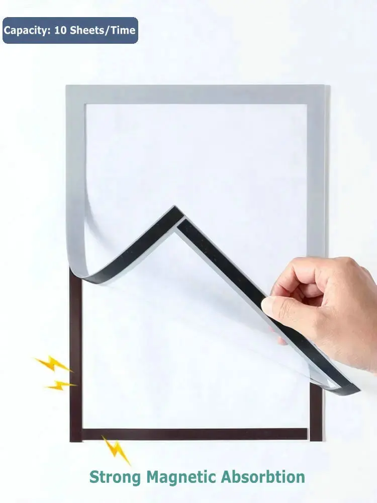 Soft PVC Magnetic Board 50 x 70 Poster Frame Wall Adhesive A2 Picture Frame 40x60 cm Magnetic Poster Display Board A2 Frame