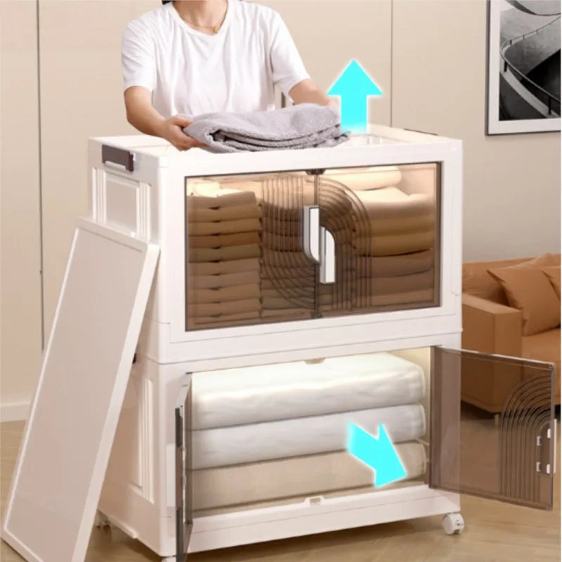 X&D Dopamine Storage Cabinet Installation Free Foldable Multifunctional Color Blocking Cabinet For Home Use Living Room Item Hot
