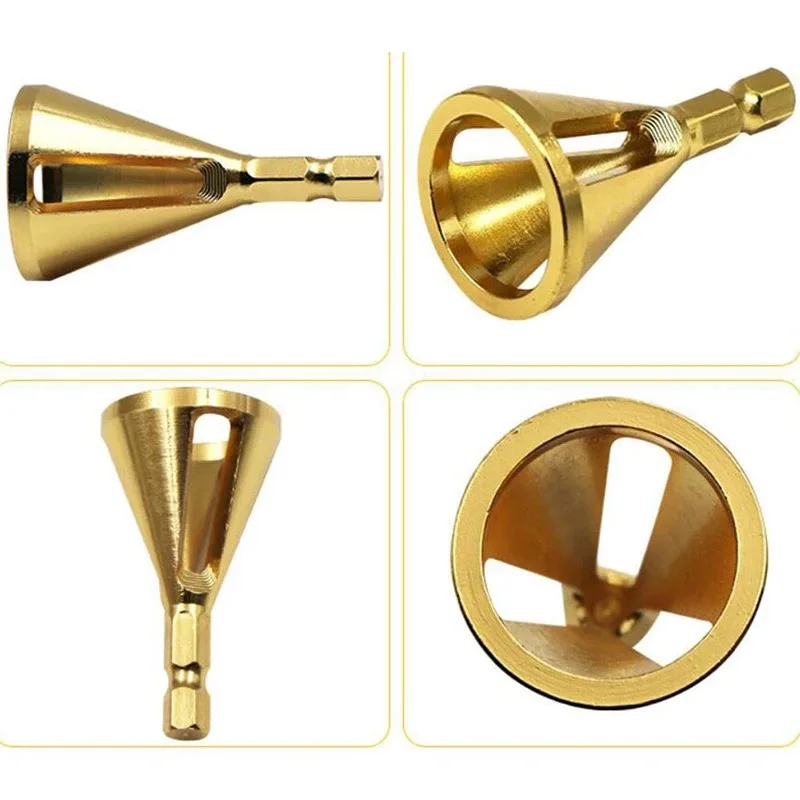 Three Blade New External Chamferer Deburring Triangular/hexagonal Handle Drill Bit Trimming Electric Tool Accessories