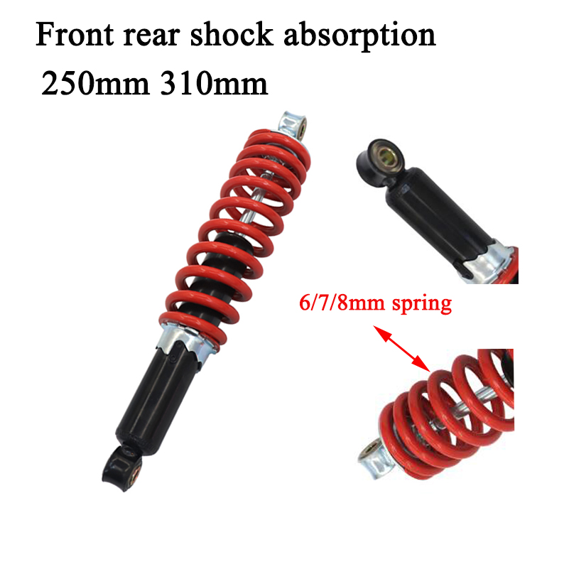 250/310 MM Voor achter Schokdemper Keten Tandwiel Cog Onderdelen voor PolarisPit Trail Quad Crossmotor ATV 110 125CC