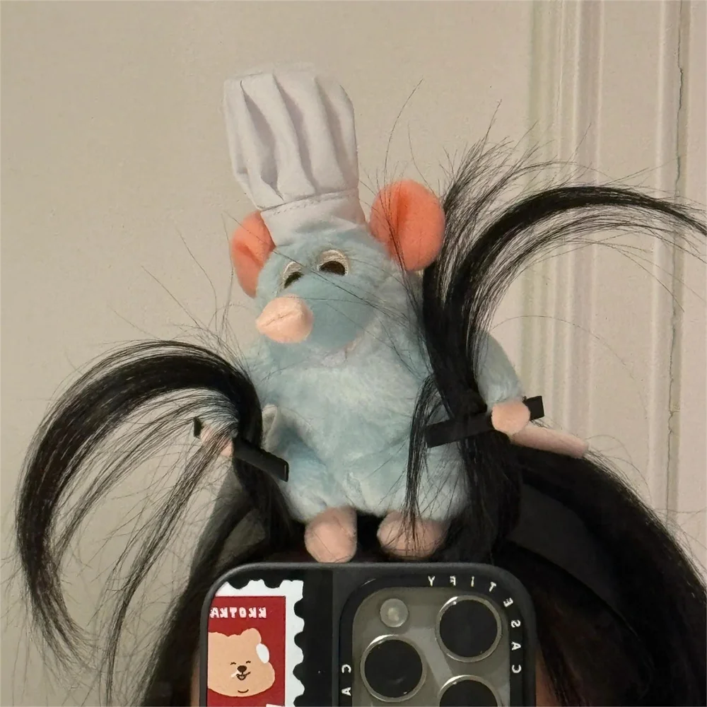 Disney Ratatouille Plüsch Puppe Haarband Gesicht Waschen Make-Up Breitkrempige Stirnband Haarnadel Kopfschmuck Kreativität Mädchen Spielzeug Geschenke