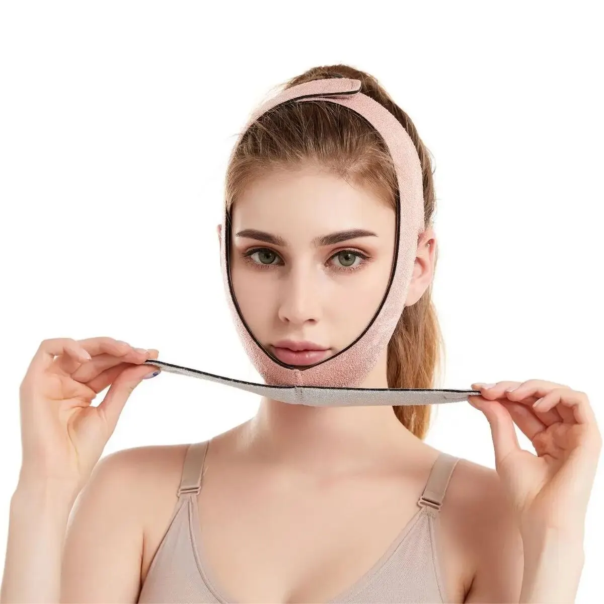 Cintura dimagrante per il viso che solleva la maschera per il doppio mento attillata ma non strangolare adatta a tutti i tipi di strumento dimagrante a forma di viso
