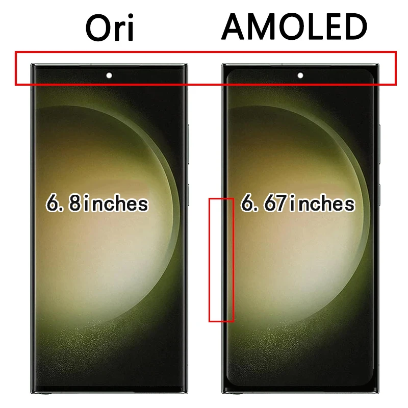 Super AMOLED for Samsung S22 Ultra 5G SM-S908B/DS S908N S908U S908E Lcd Display Touch Screen Digitizer Assembly S22Ultra Display