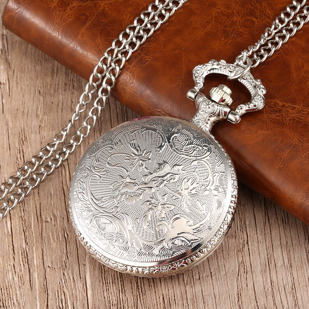 Cool Silver & Golden Masonic Freemasonry Theme aleación cuarzo Fob reloj de bolsillo con collar cadena envío directo gratis