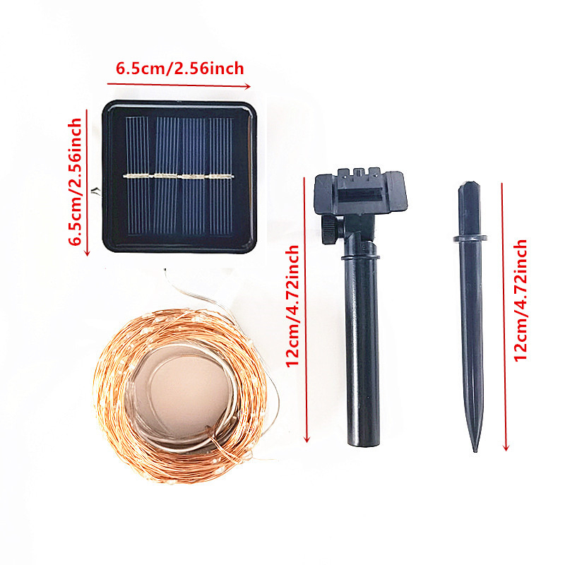 1Pack 100/200 LED Solar String Lights Outdoor Waterproof With 8 Modes Fairy Twinkle Light For Tree Christmas Wedding Party Decor
