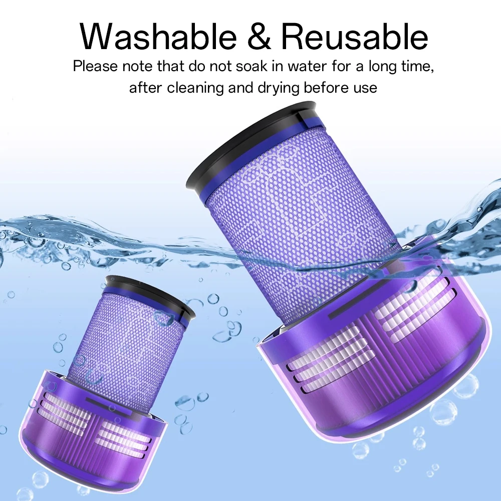 Washable Hepa Filter For Dyson V12 Cordless Vacuum Cleaner Accessories V12 Slim Detect  Replacement Parts