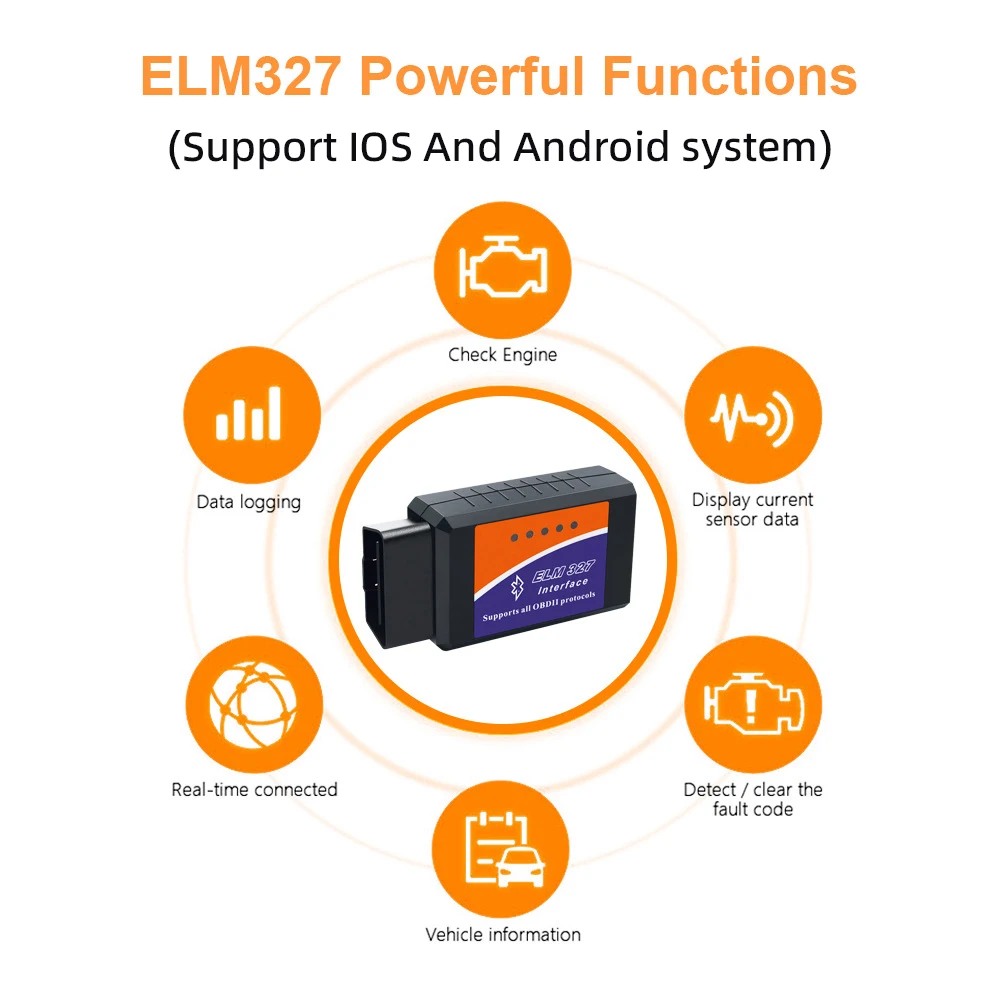 Leitor de código elm327 v2.1 obd2 scanner bt/wifi elm 327 obd ferramenta de diagnóstico do carro para android/ios pk vgate icar2