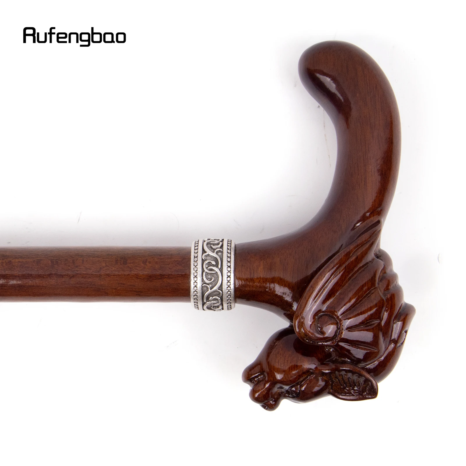 Bastão de madeira cabeça de bastão de madeira vermelha, Bastão Cosplay, Halloween, Mascarada, Muleta Mace, Varinha Crochet, Moda Decorativa, 93cm