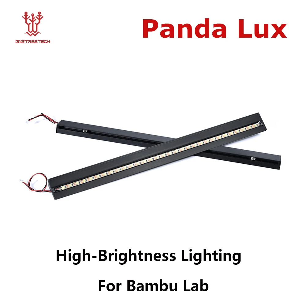 Bigtreetech panda lux kit de atualização de barra de luz led iluminação de alto brilho instalação magnética para peças de impressora 3d ambulab p1/x1