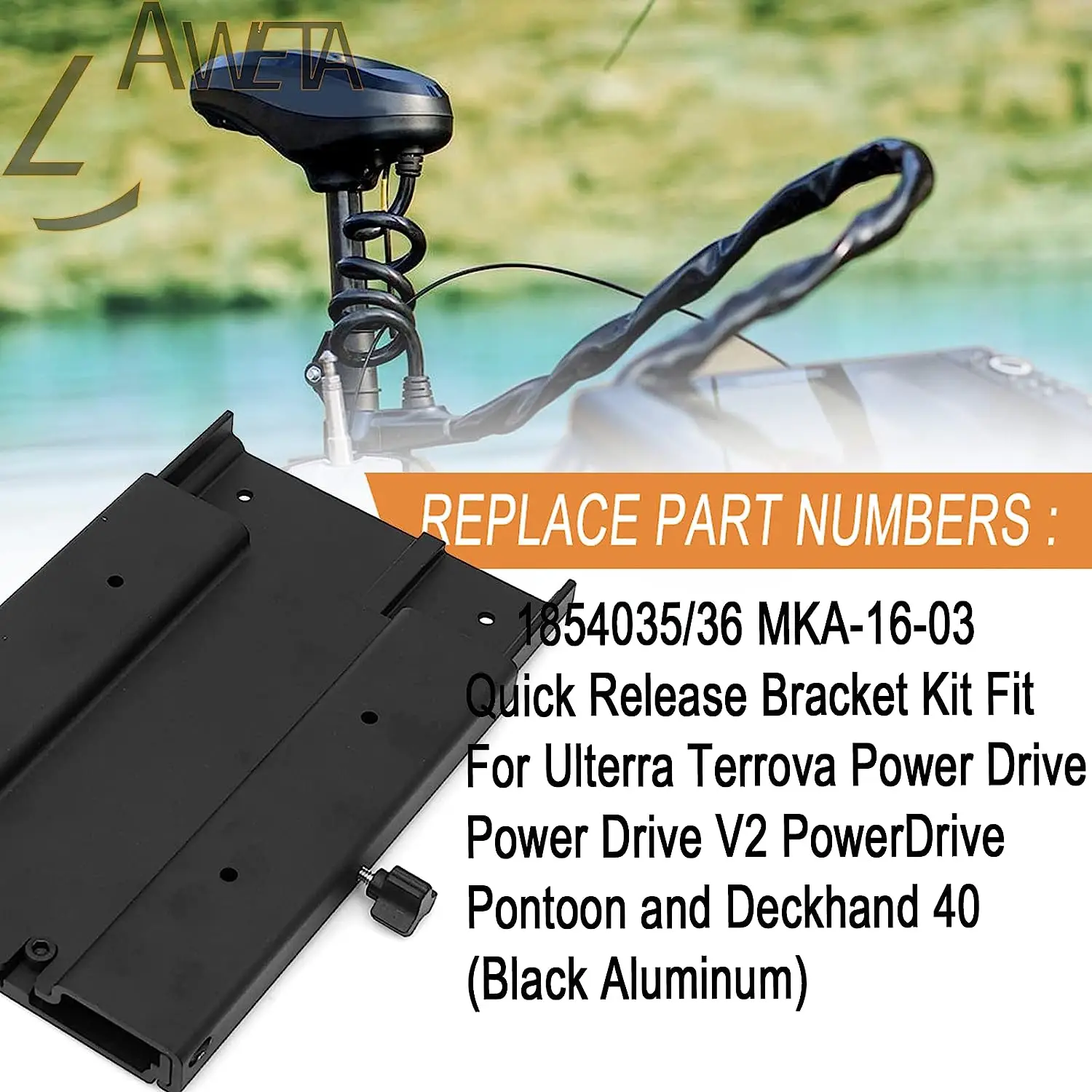 MX 1854035   Soporte de liberación rápida de aluminio MKA-16-03 apto para Ulterra, Terrova, Power Drive, Power Drive V2 y Deckhand 40