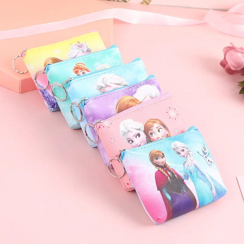 Disney Geldbörse Kreative kleine Geldbörse Großhandel Mini Geldbörsen Frozen Schlüsselanhänger Geldbörse Elsa und Anna Lippenstift Geldbörse Kawaii Clutch