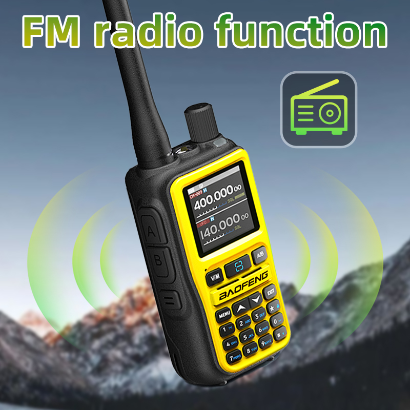 1PC Baofeng UV 5RMINI Wireless Frequency Reading Walkie Talkie AM Long Range Multi-Band Type-C Charger Ham Radio