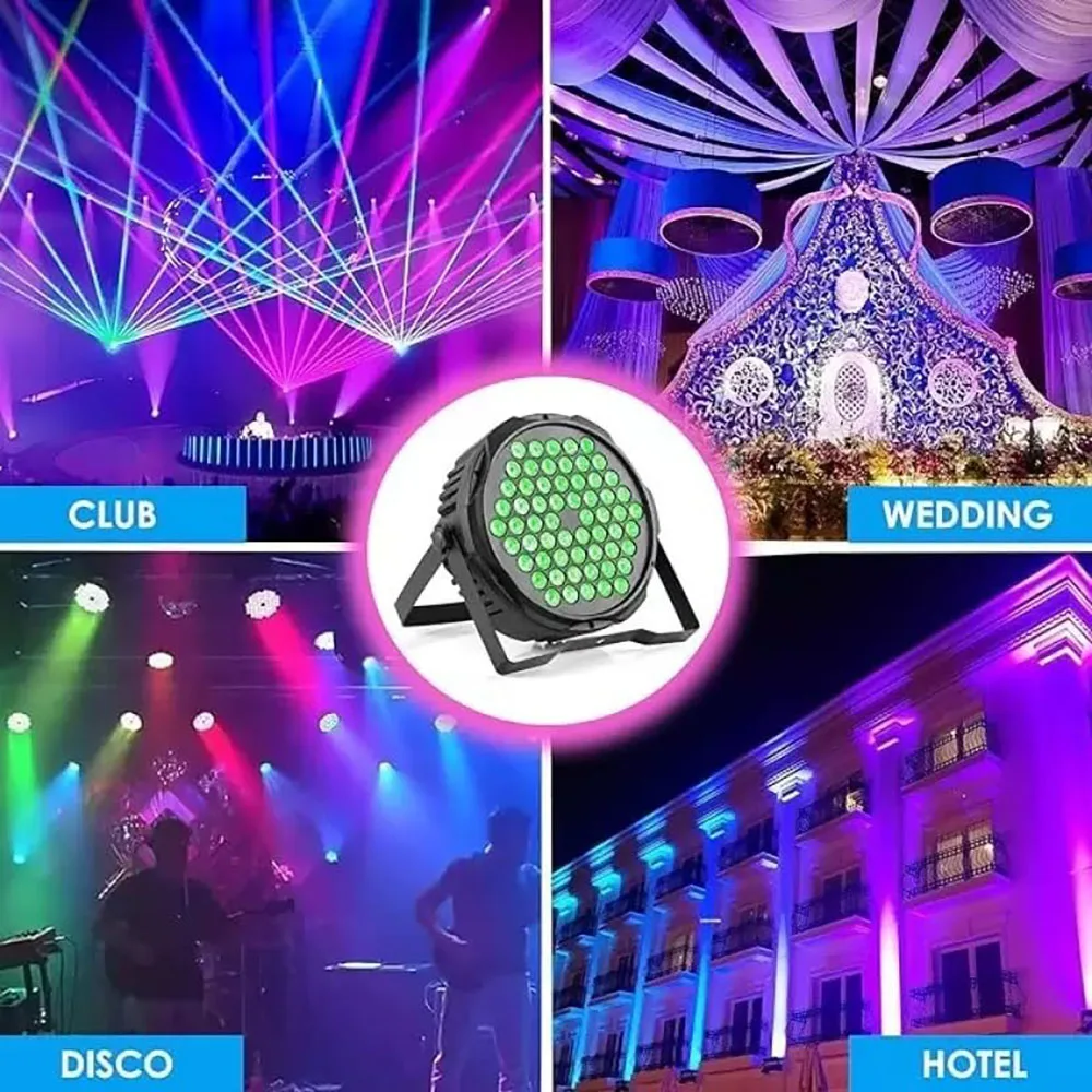 60*3W Professional Disco light DMX 512 Voice Control RGB LED Ktv Bar Party DJ Decorative Stage Light Effect Projector par lamp
