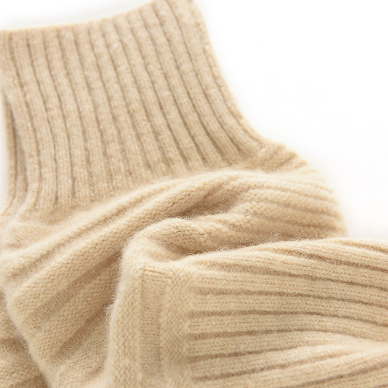 Frseucag-女性の純粋なカシミヤニーガード、快適で暖かいニット、スリムフィット、ショートガード、100カシミア、新しい、2024