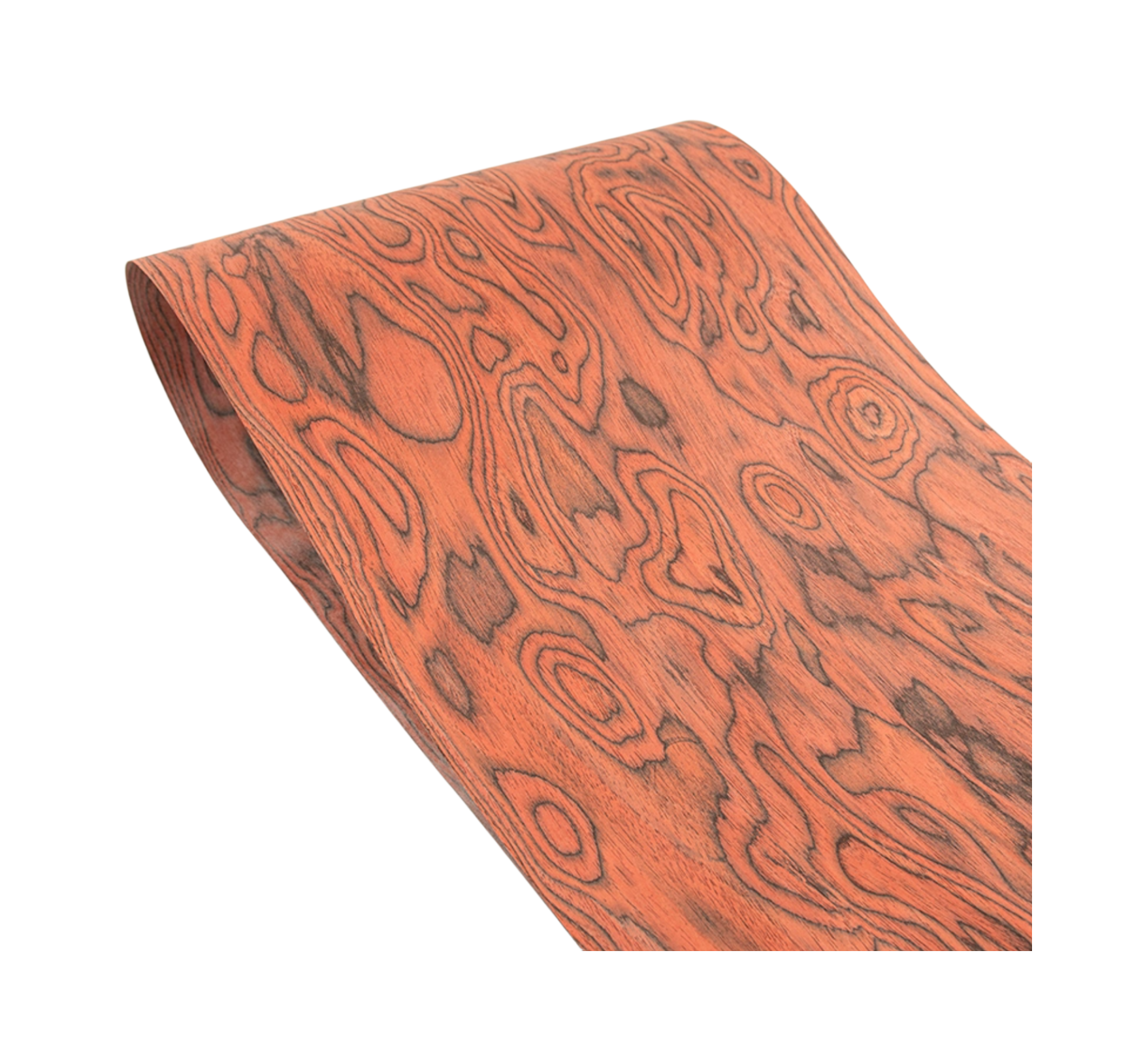 Red Totem Wood Veneer high-end Home Decoration Size:2.5x0.58meter Thick:0.3mm