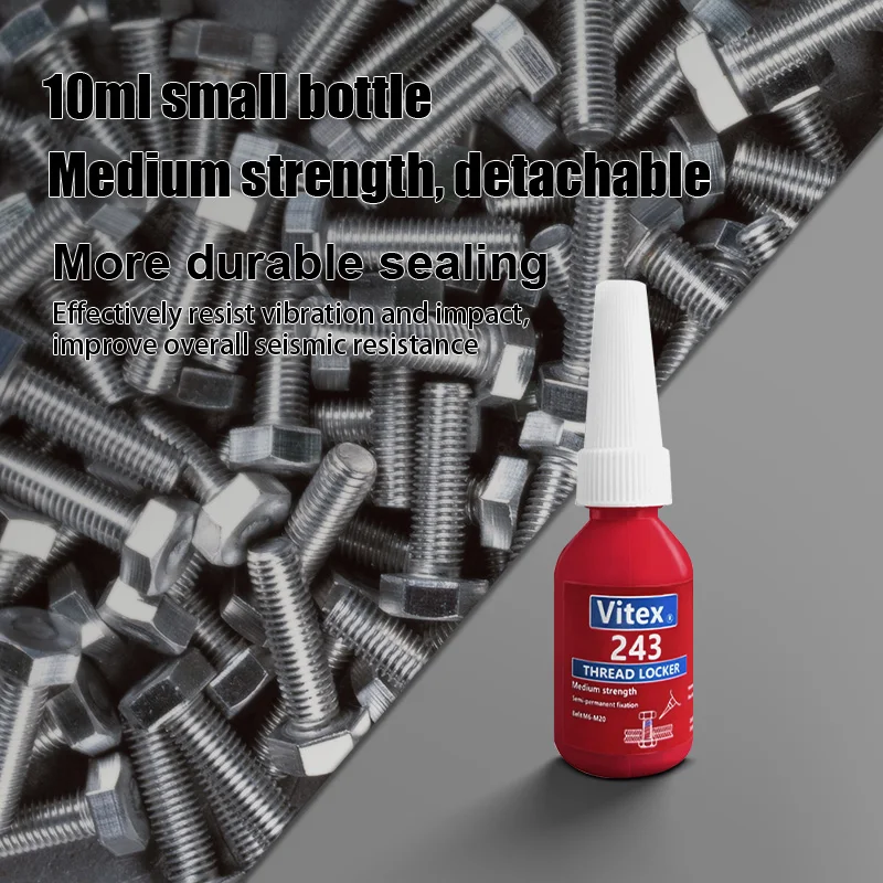 Screw Lock Threadlocker Red Screw Glue Thread Locking Agent Anaerobic Glue Anti-loose Universal Thread Sealants