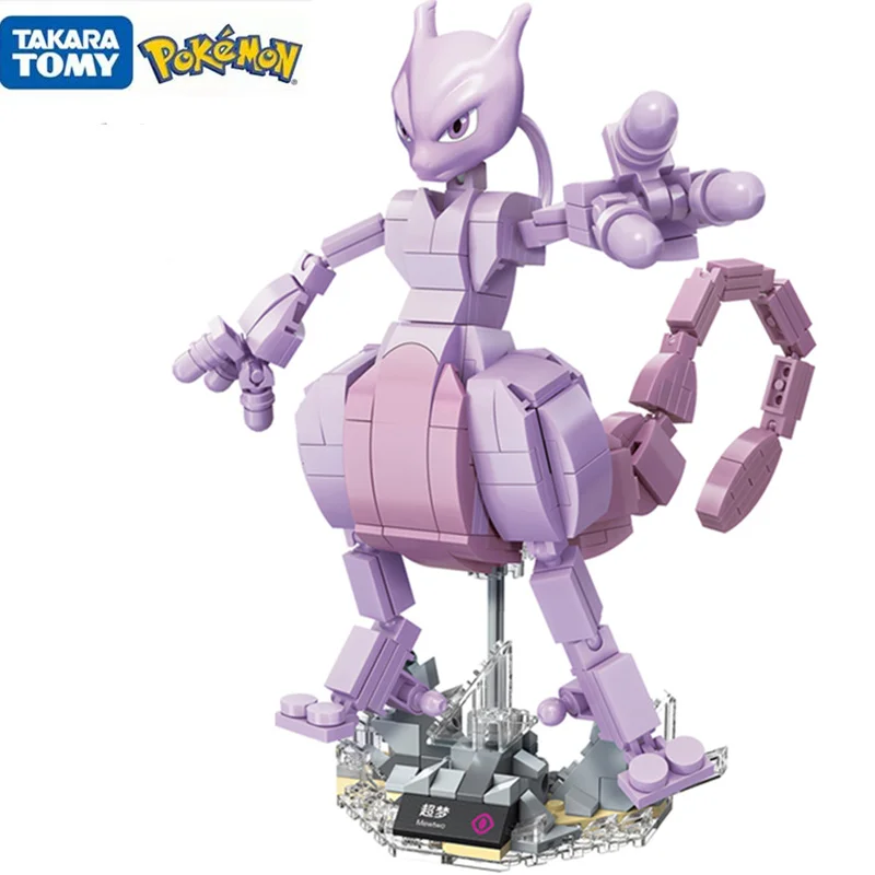 Pokemon อะนิเมะการ์ตูน Pikachu Bulbasaur Building Blocks อิฐชุดตุ๊กตาภาพยนตร์ชุดของเล่นเด็กสําหรับของขวัญเด็ก